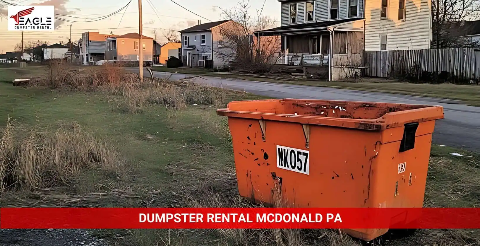 dumpster rental mcdonald pa