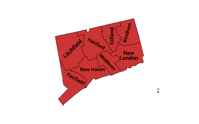 Locations Served of Connecticut 1 Roll-off dumpster rental in Connecticut