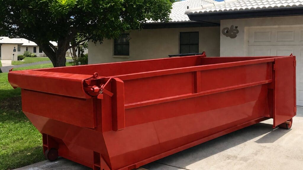 dumpster rental in private property